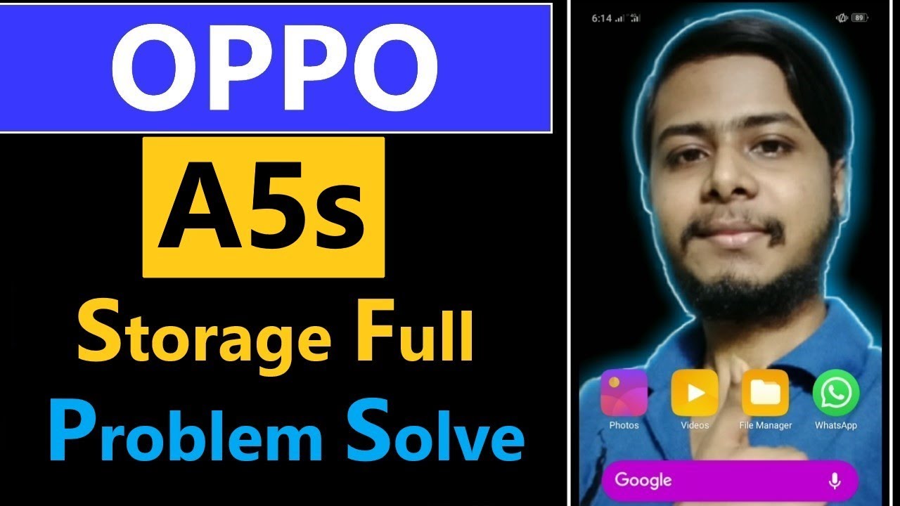 How to clear Oppo A5s phone memory storage