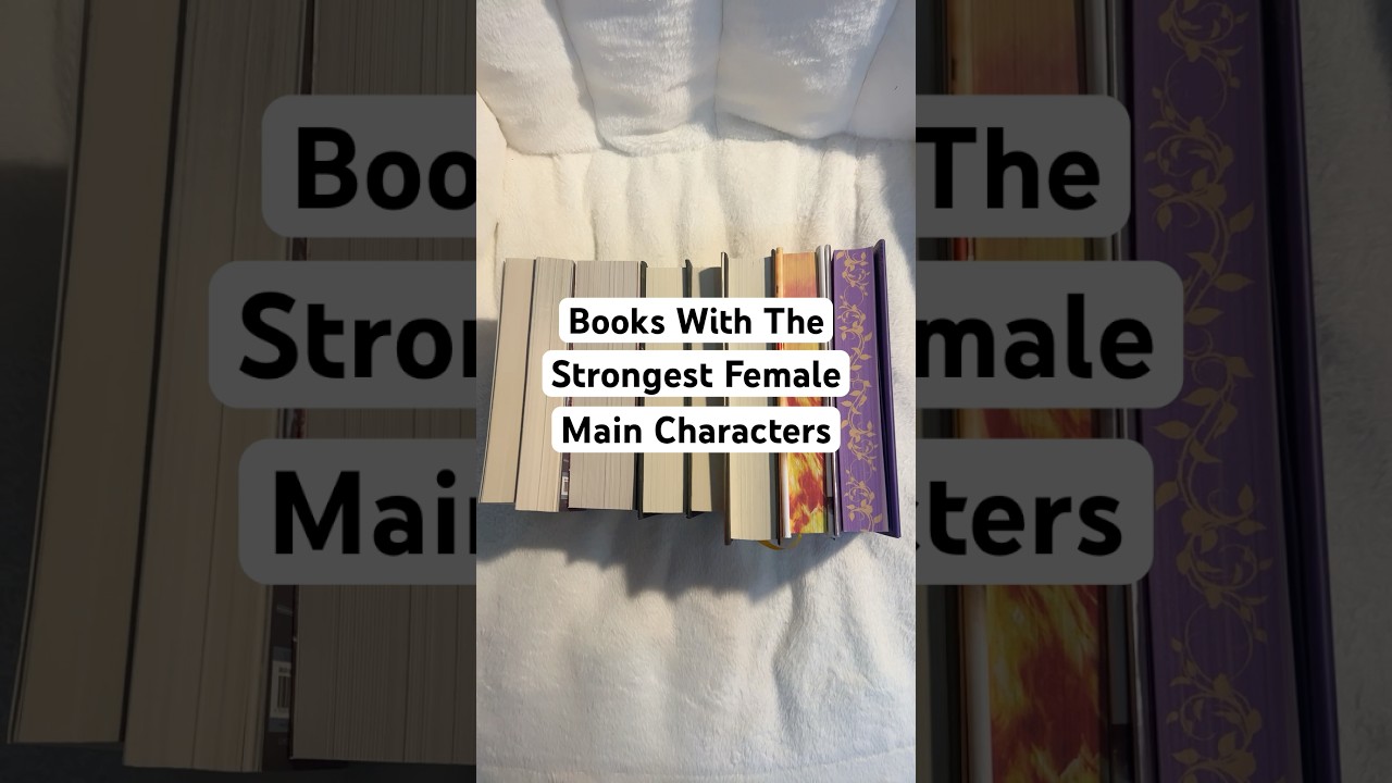 Books with the STRONGEST female main characters #bookrecommendations #booktube #bookrecs #reading