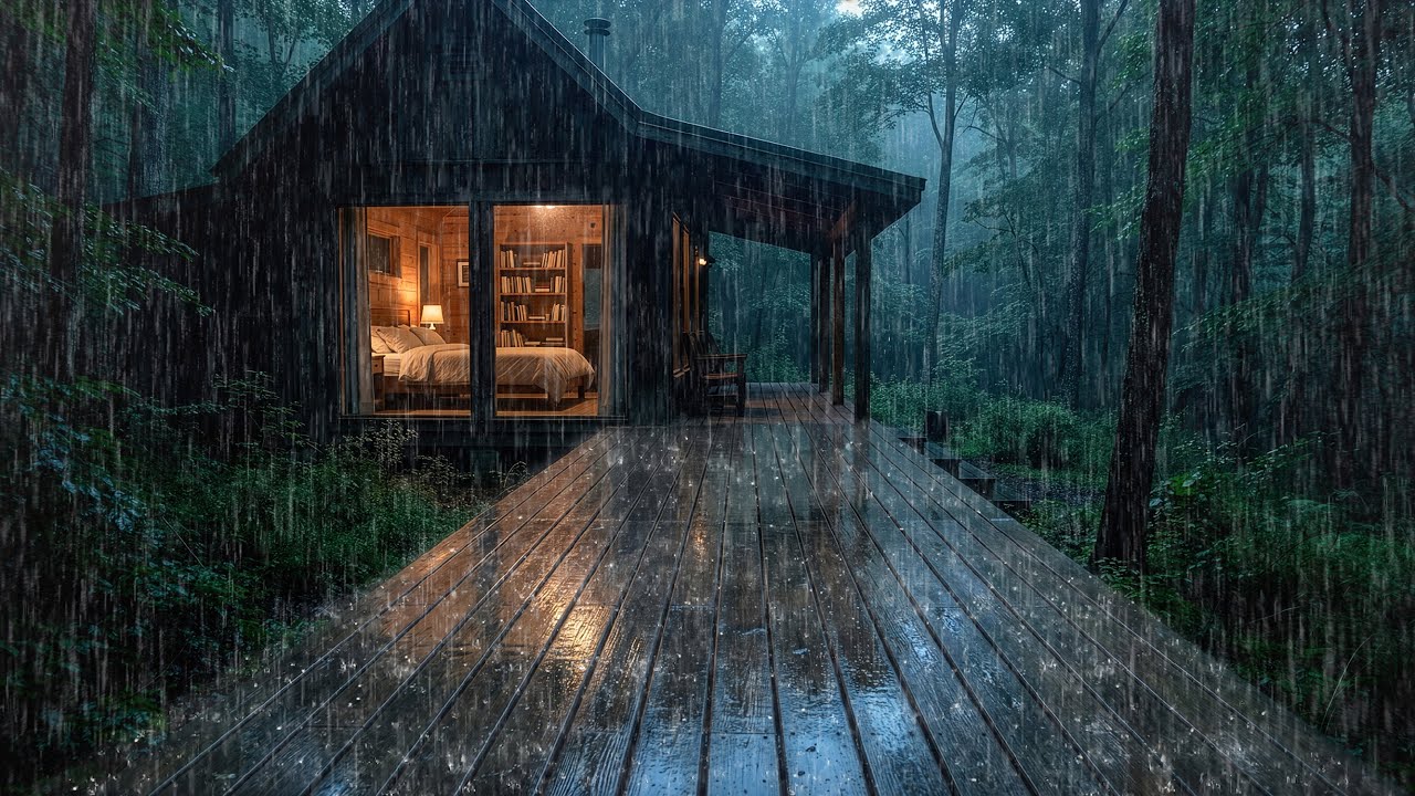 🌧️ Rain Sounds for Sleeping – Heavy Rain White Noise for Better Sleep