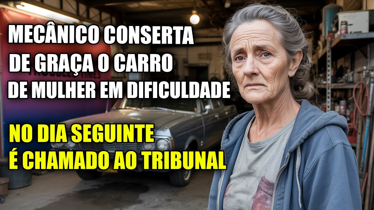 Mecânico Conserta de Graça o Carro de Mulher em Dificuldade — No Dia Seguinte é Chamado ao Tribunal