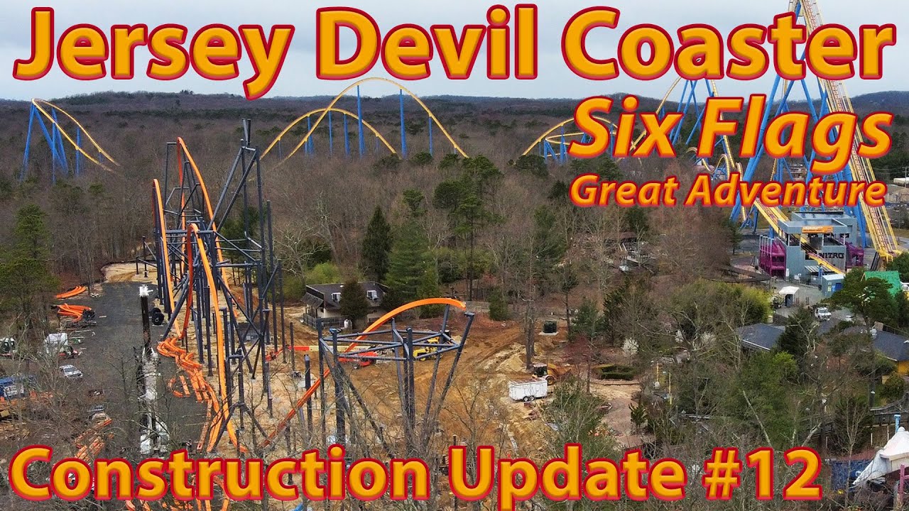 Jersey Devil Coaster | Construction Update #12 | Six Flags Great Adventure | April 4, 2020
