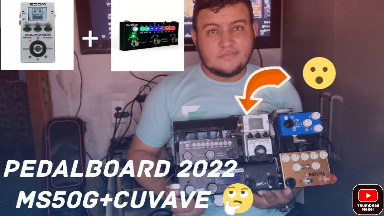 Pedalboard 2022 Reduzido Ms50g+cuvave #cuvave #zoom #ms50g #pedalboard
