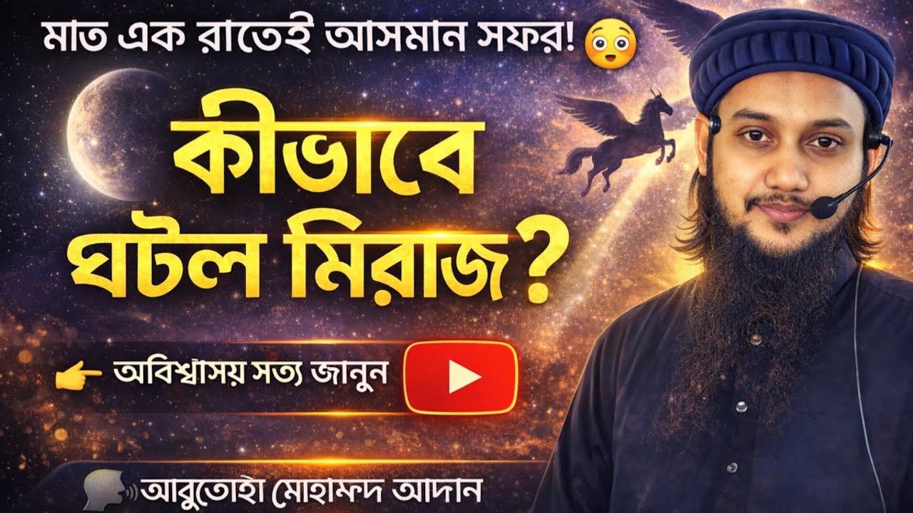 বিশ্ব নবীর মিরাজ এ যাওয়ার পুরো ঘটনা-  কী দেখেছিলেন তিনি ওখানে😱 যা শুনলে আপনিও চোখের আটকাতে পারবেনা