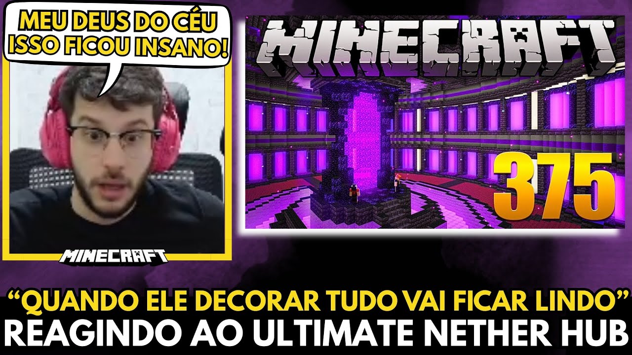 🚨 GREVTHAR CONHECEU O ULTIMATE NETHER HUB do @viniccius13 no MINECRAFT!
