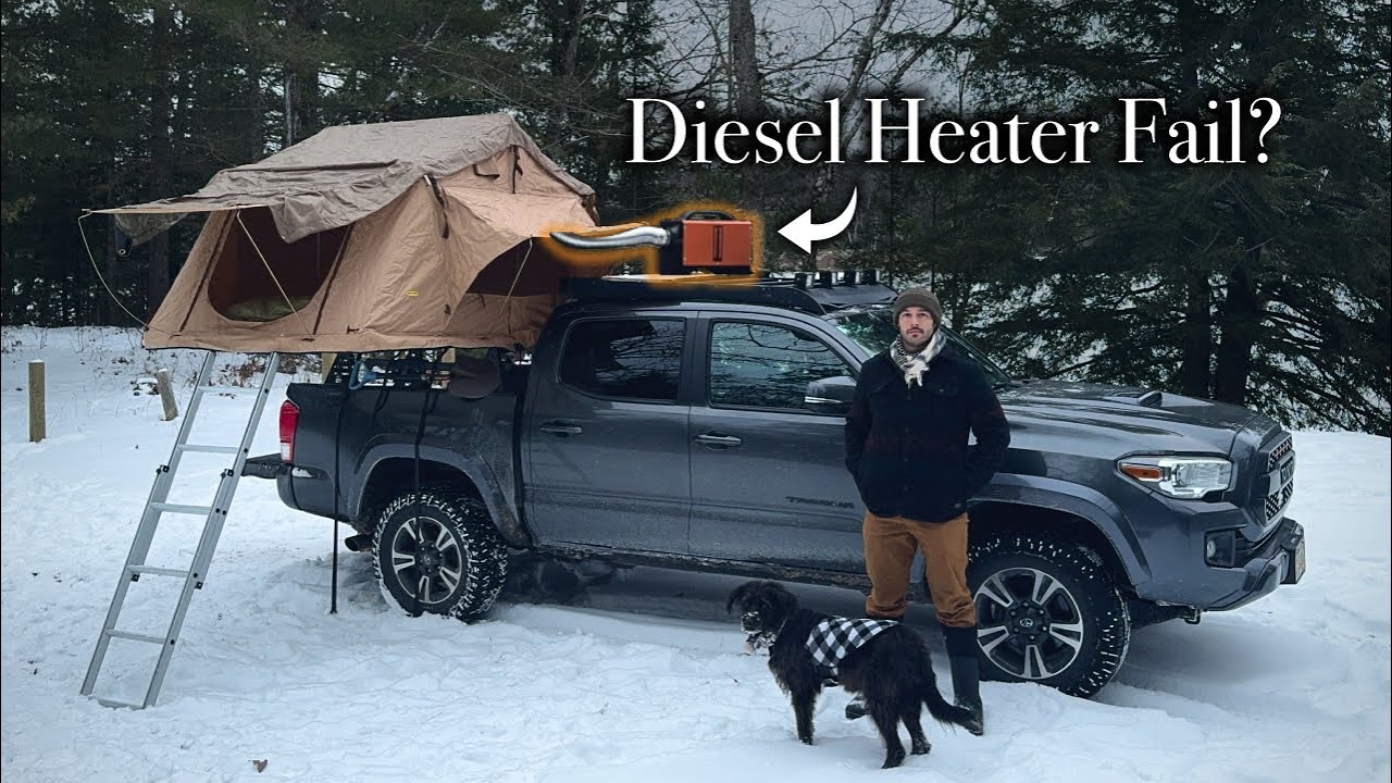 Don't Make THIS Mistake Winter Camping with a Diesel Heater | Roof top Tent