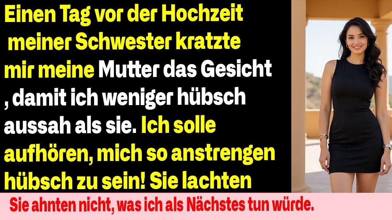 Meine Mutter kratzte mir aus Neid ins Gesicht – kurz vor der Hochzeit meiner Schwester.