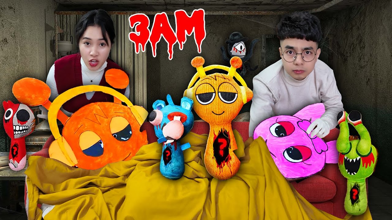 KHÁM PHÁ CƠ THỂ THẬT Thắng Tê Tê  Khám phá cơ thể Pinki, Oren trong  Sprunki lúc 3h sáng