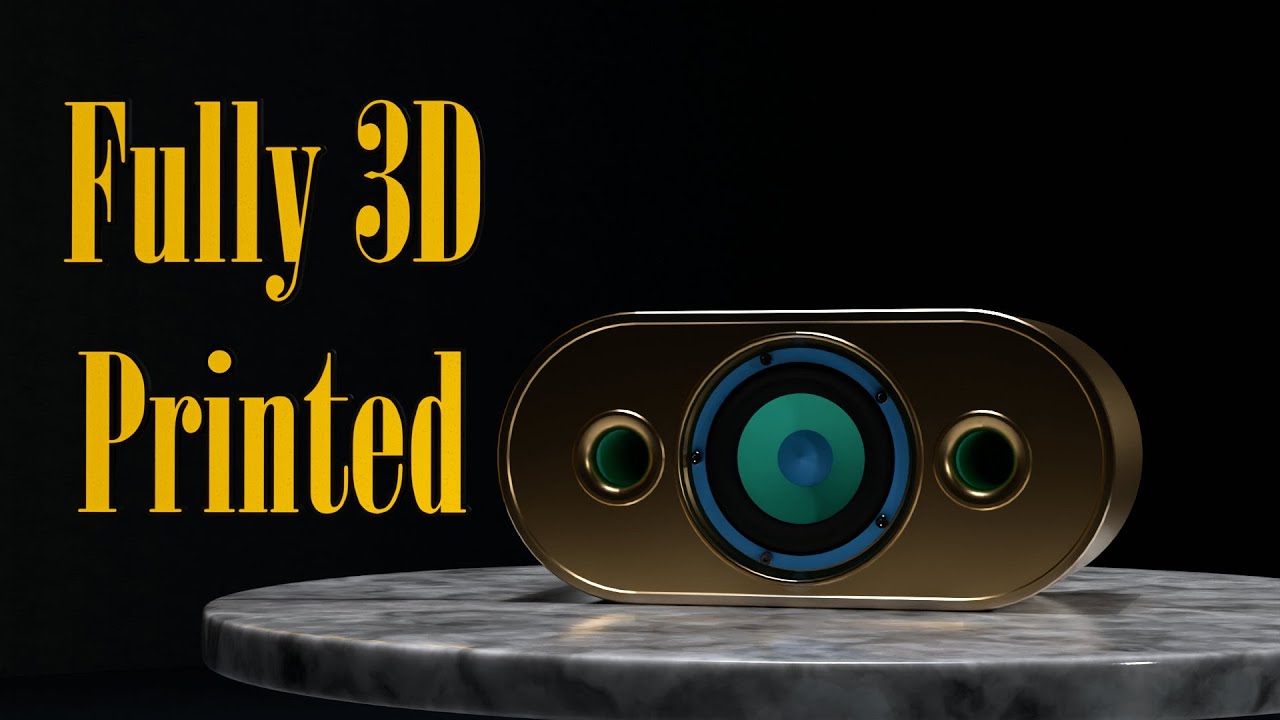 Fully 3D Printed Speaker V15