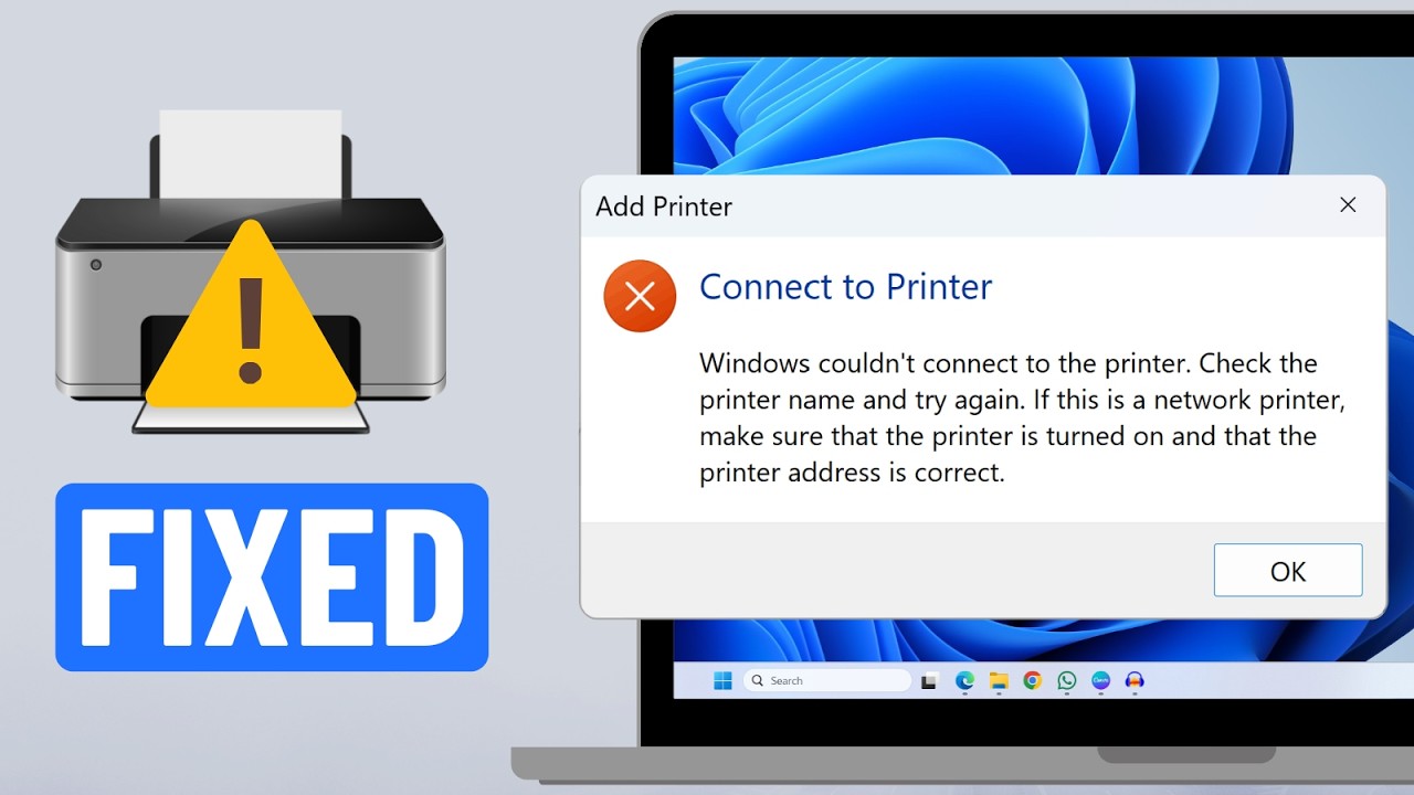 [FIXED] Windows Cannot Connect to Printer (in 1 Minute)