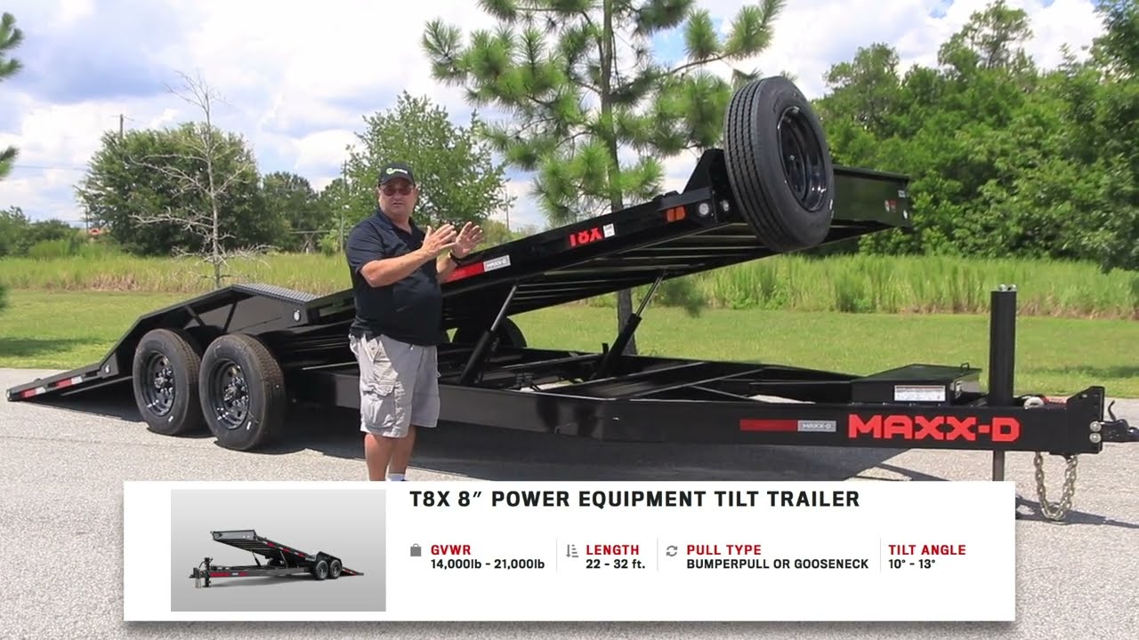 MaxxD T6X and T8X Power Tilt Trailers! - Ocala Trailer