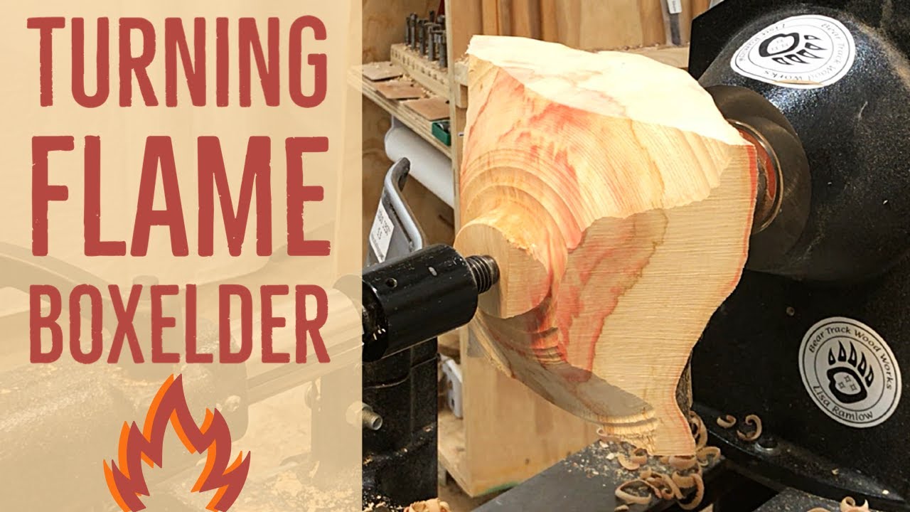 Woodturning: Turning a Flaming Boxelder Natural Edge Bowl in (Mostly) Real Time 😉