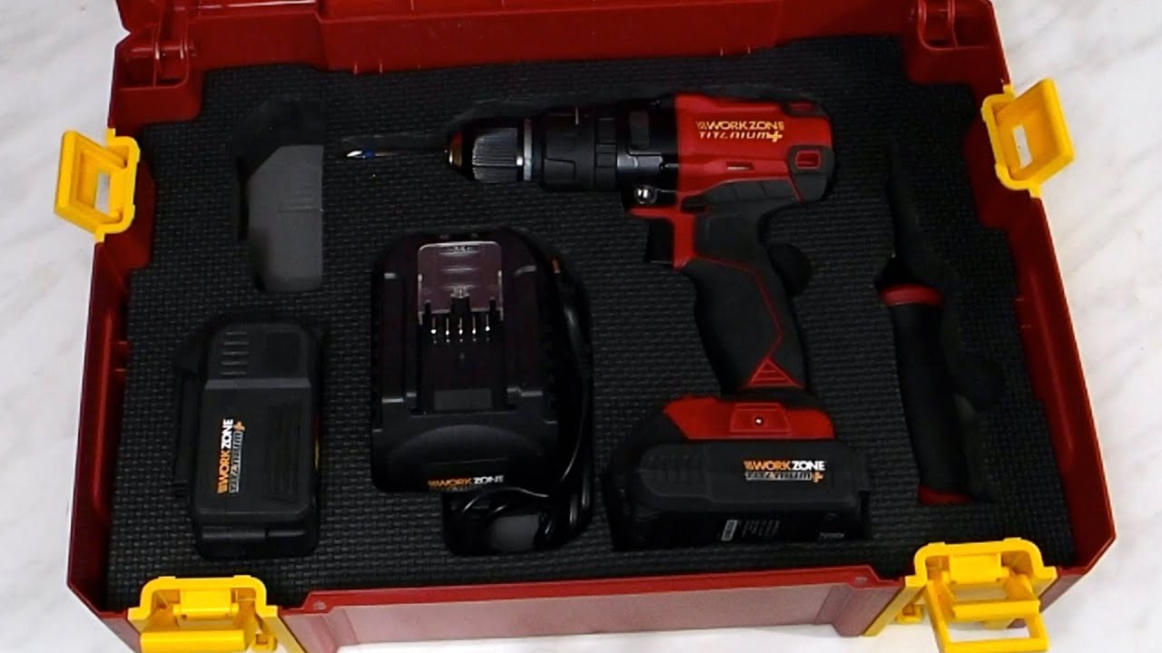 Aldi Workzone Titanium+ cordless drill toolbox tuning