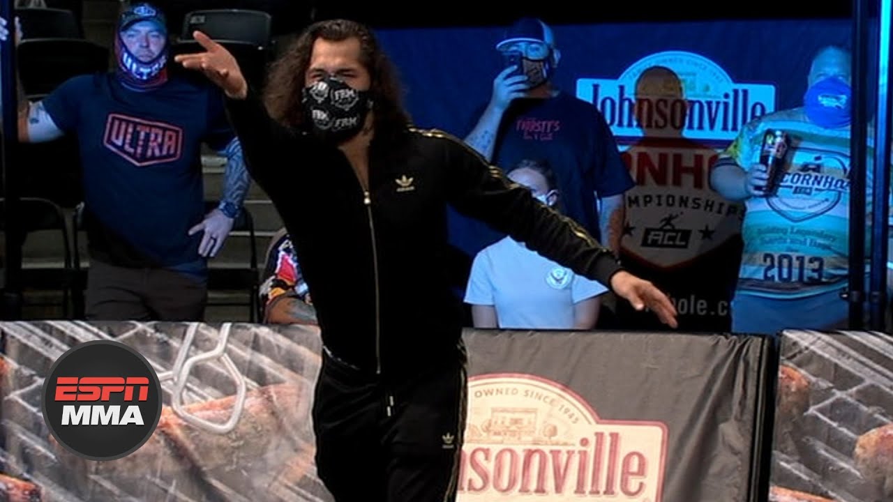 Jorge Masvidal takes on cornhole pro Cody Henderson | ESPN MMA