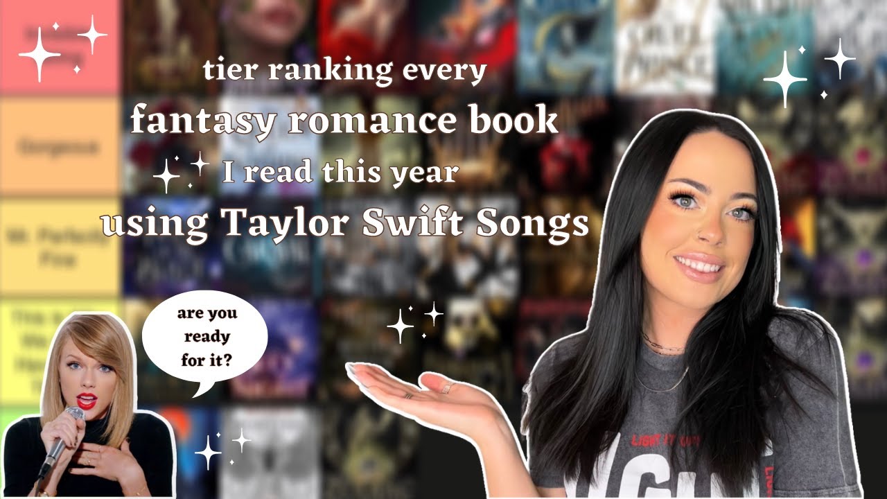 tier ranking every fantasy romance book I read this year using TAYLOR SWIFT songs ✨📚 vlogmas day 3