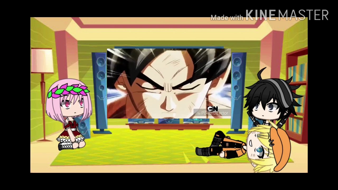 naruto reacciona a dragon ball parte 4//+bonus//gacha life//goku vs kefla
