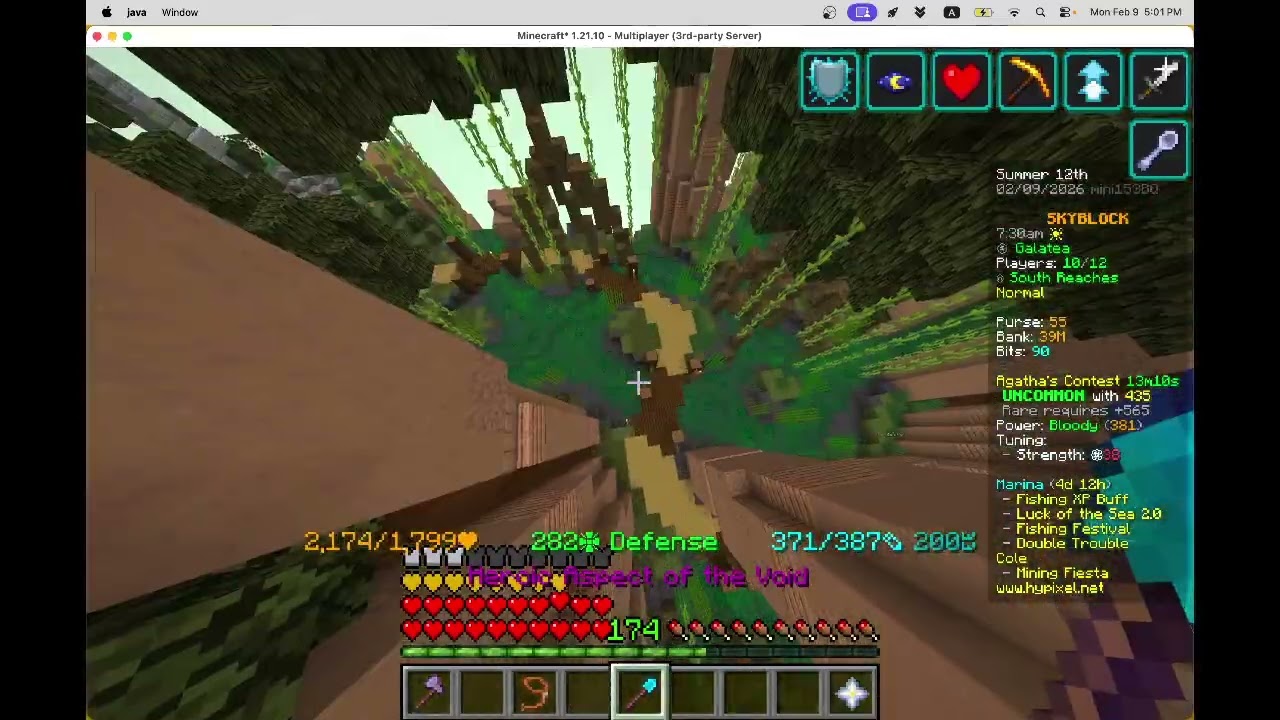 Hypixel Skyblock Invisibug Route (my own)