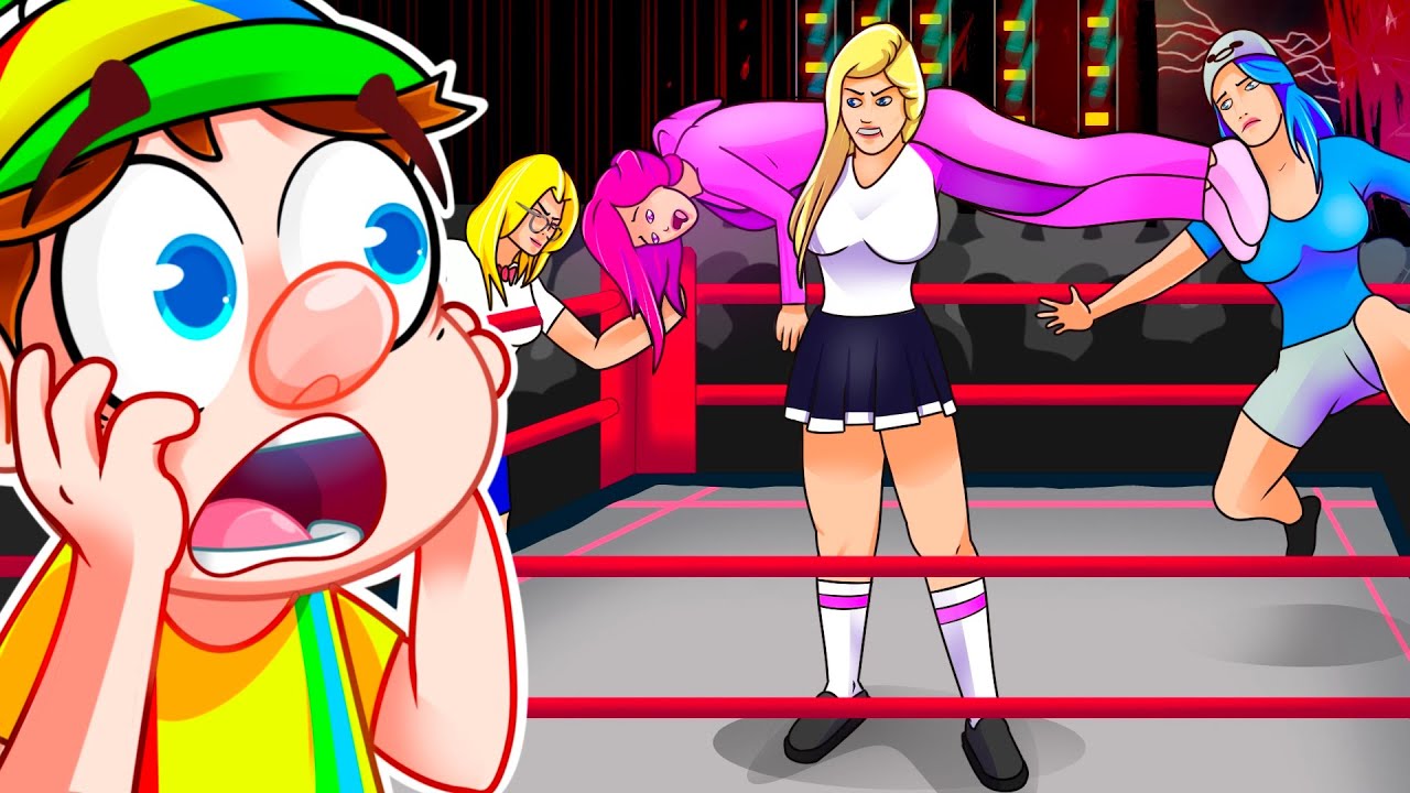 Johnny vs CRAZY FAN GIRLS in WWE... (Bad Idea)