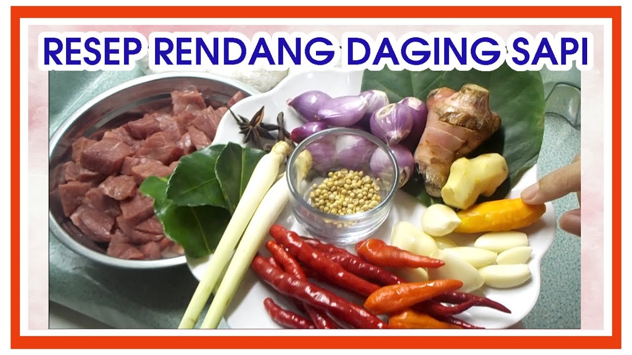 Resep RENDANG DAGING SAPI simple enak bumbu mantap
