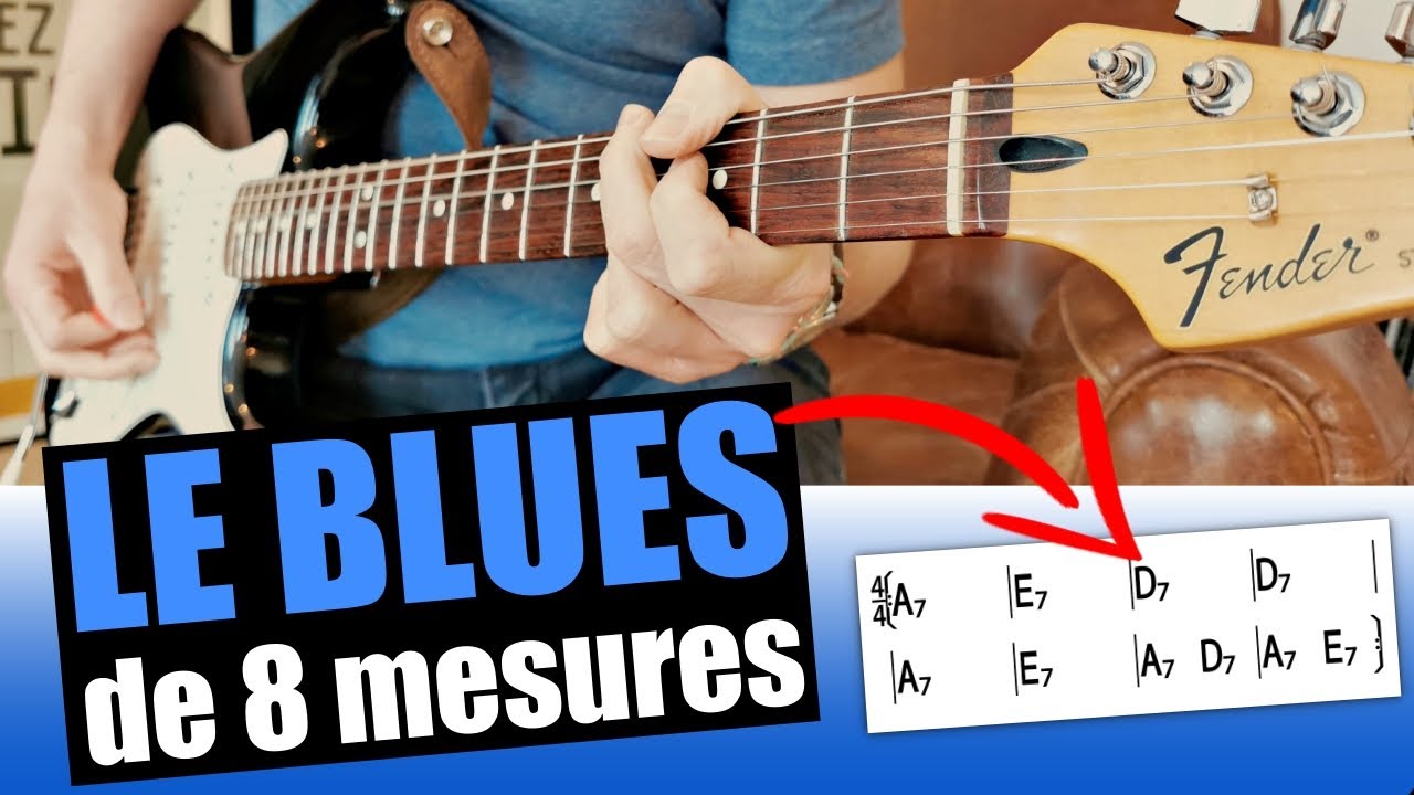 Comment jouer le Blues de 8 mesures - Key To The Highway 🎸 (grille + rythmique + solo)