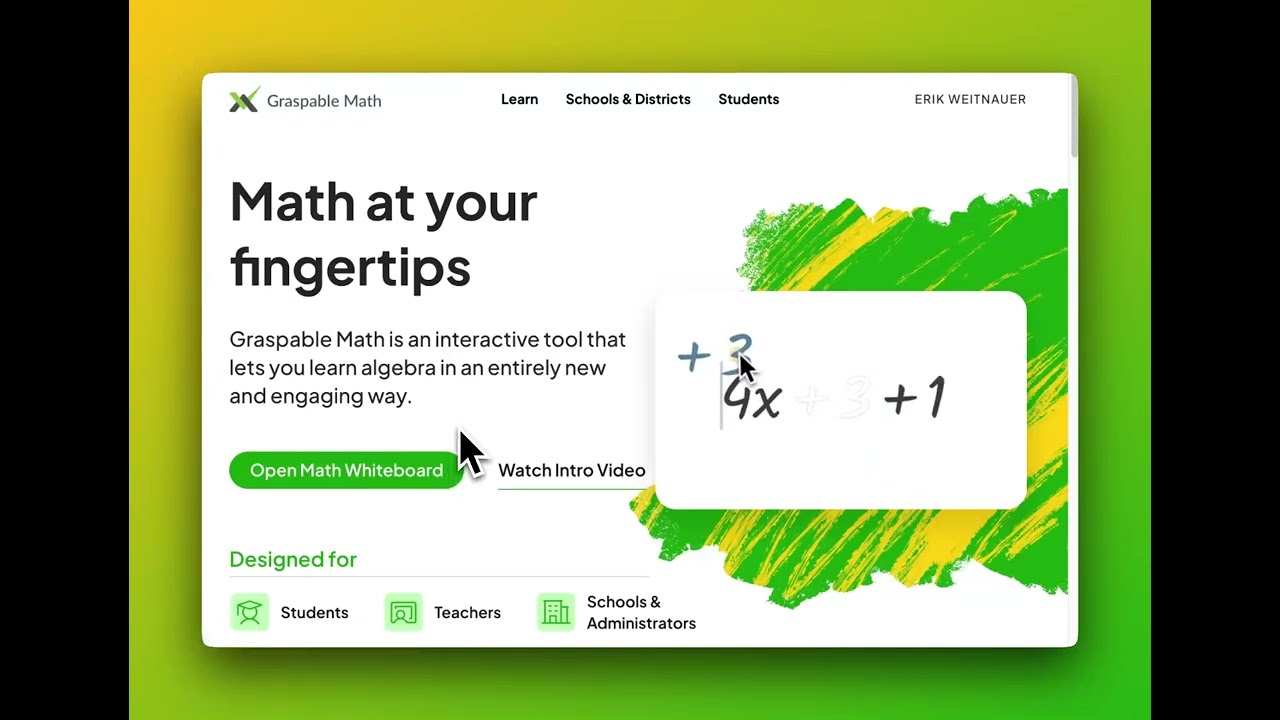 Graspable Math Whiteboard Intro