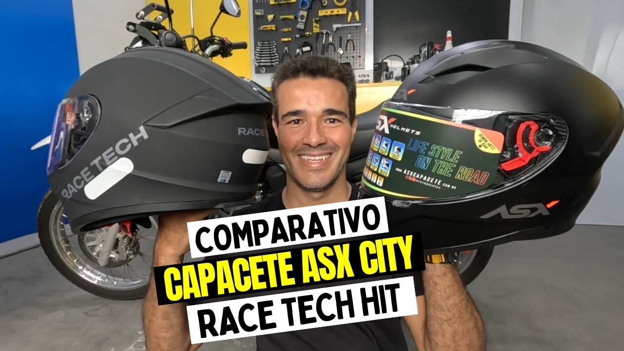 CAPACETE ASX CITY E RACE TECH HIT QUAL VALE MAIS A PENA?