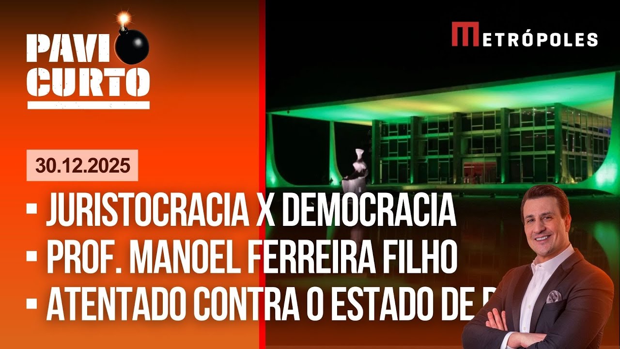 PAVIO CURTO COM PAVINATTO AO VIVO (30/12): JURISTOCRACIA