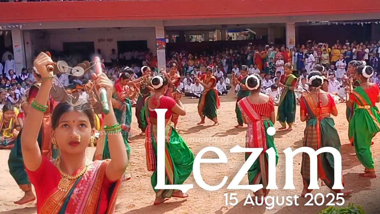Lezim Dance Performance with Deva Shree Ganesha Song 🔥🥰🌟 | SSVM BARAMUNDA BHUBANESWAR, ODISHA
