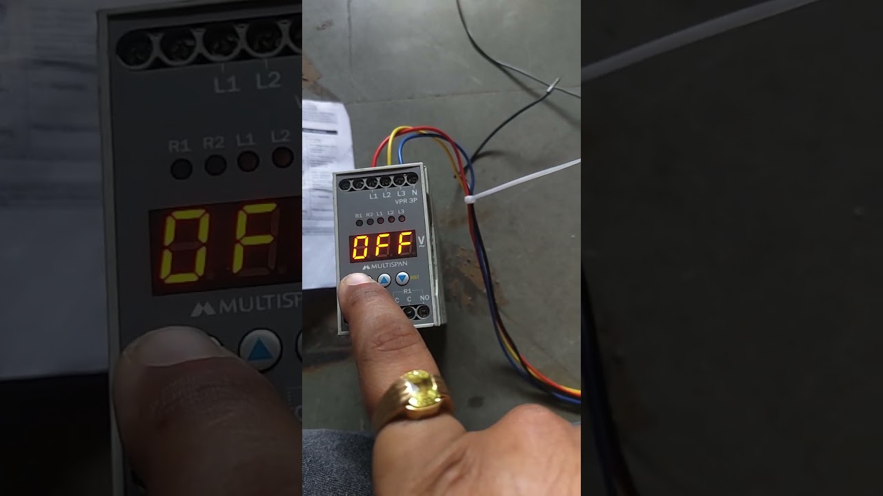 ELECON CONTROLS MULTISPAN SPP VPR-3P/33 SETTING