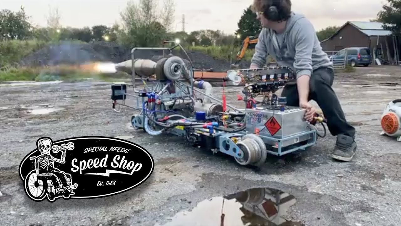 Jet Powered Rocket Train - Afterburner!