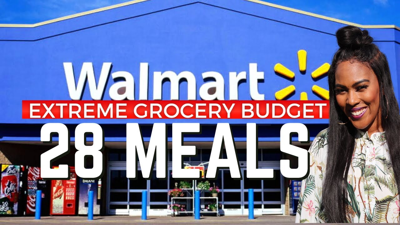 $5 DINNERS! EXTREME GROCERY BUDGET | FAMILY OF 4 |  EMERGENCY GROCERY MEAL PLAN IDEAS AT WALMART