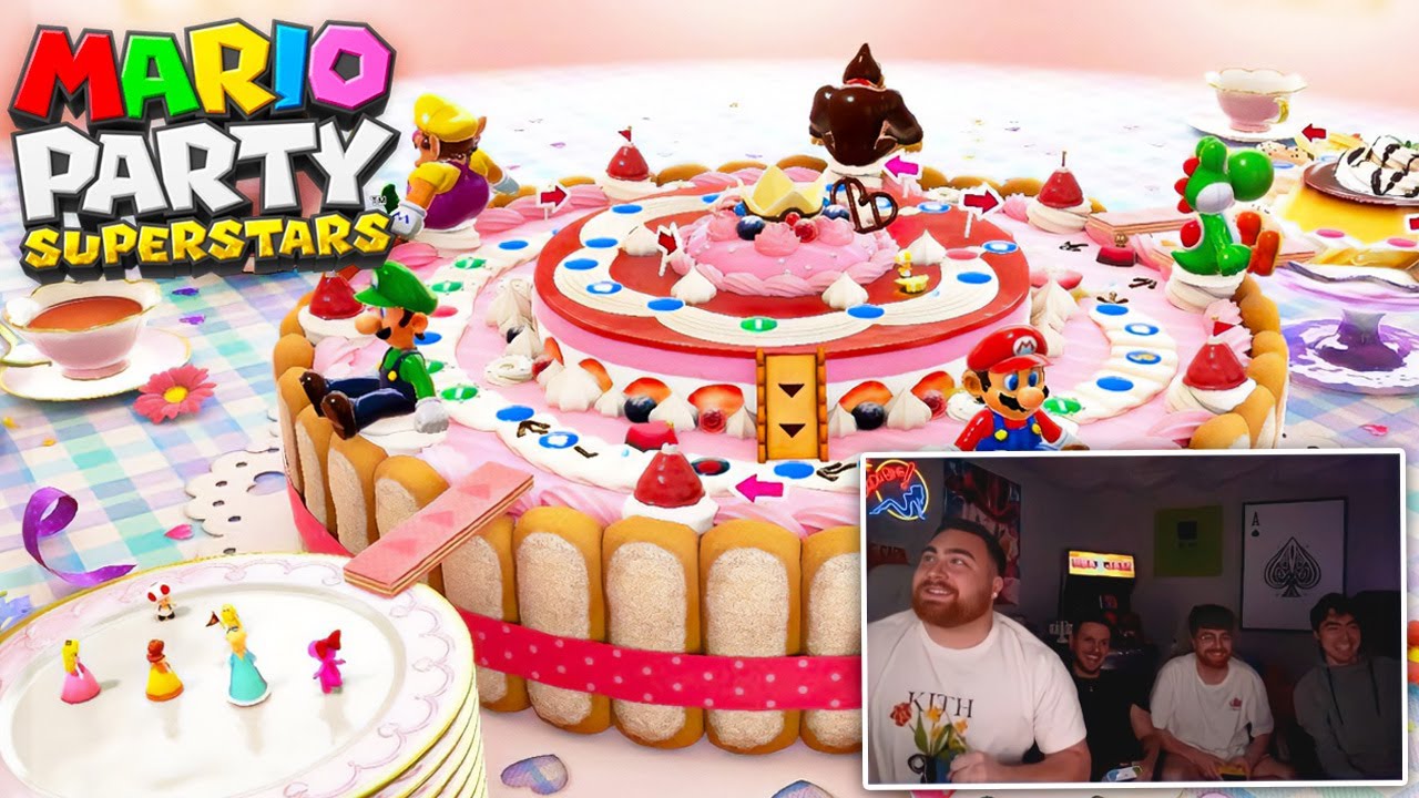 LosPollosTV seeks his revenge! Mario Party Superstars (w/ Raf, Jake and Nick)