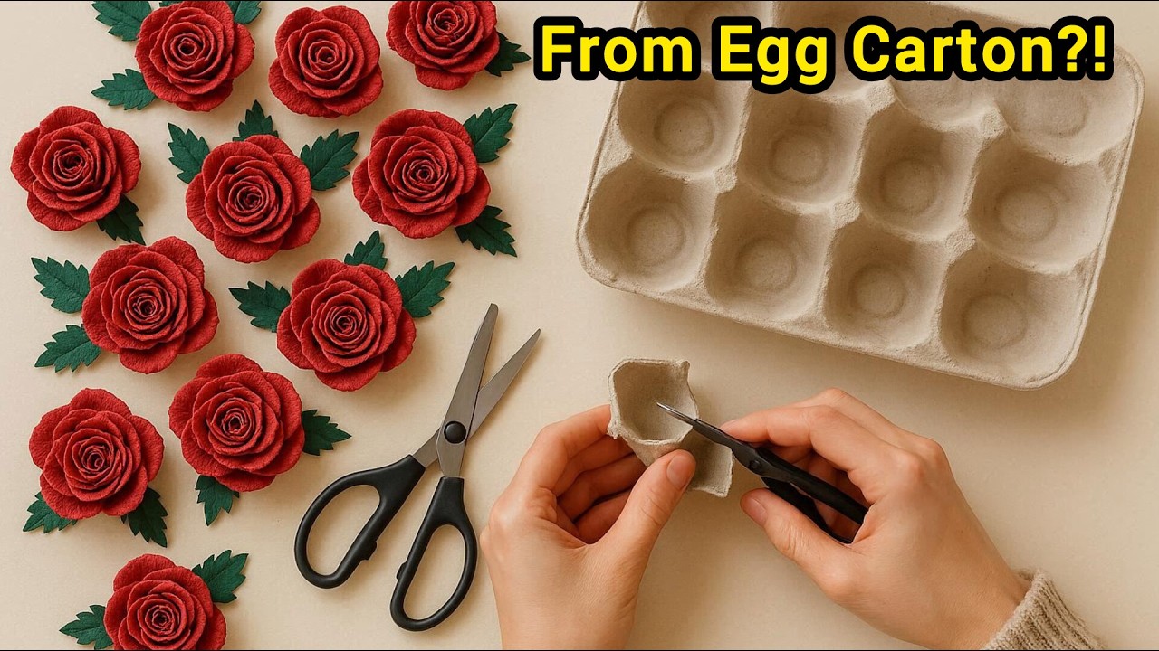 You won’t believe what I made from this egg carton!