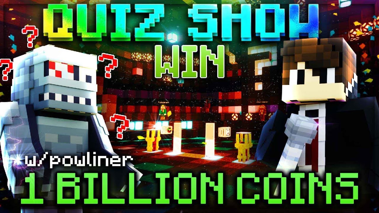 CAN POWLINER WIN 1 BILLION COINS? (Hypixel Skyblock Quiz Show)
