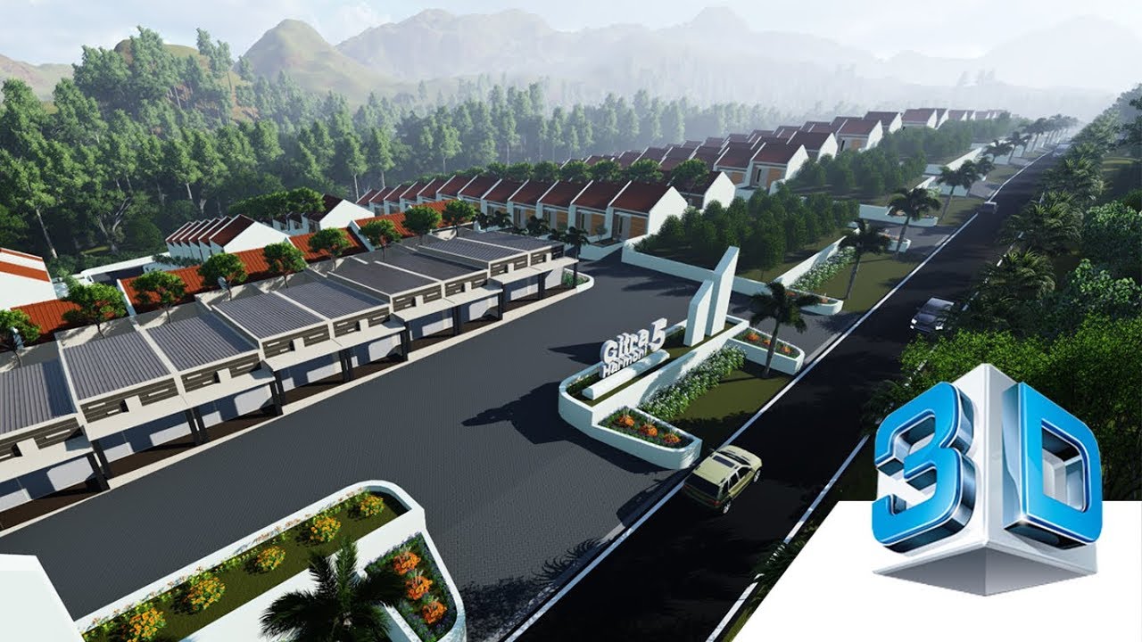 Desain 3D PERUMAHAN SUBSIDI Contoh - LUMION PRO 3D Video Visualization