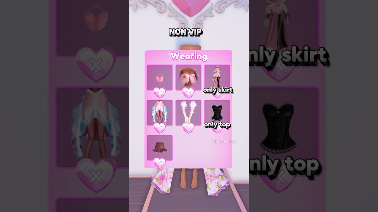 NON VIP & VIP LAYERING COMBOS in DTI✨ #dresstoimpress #dti #roblox