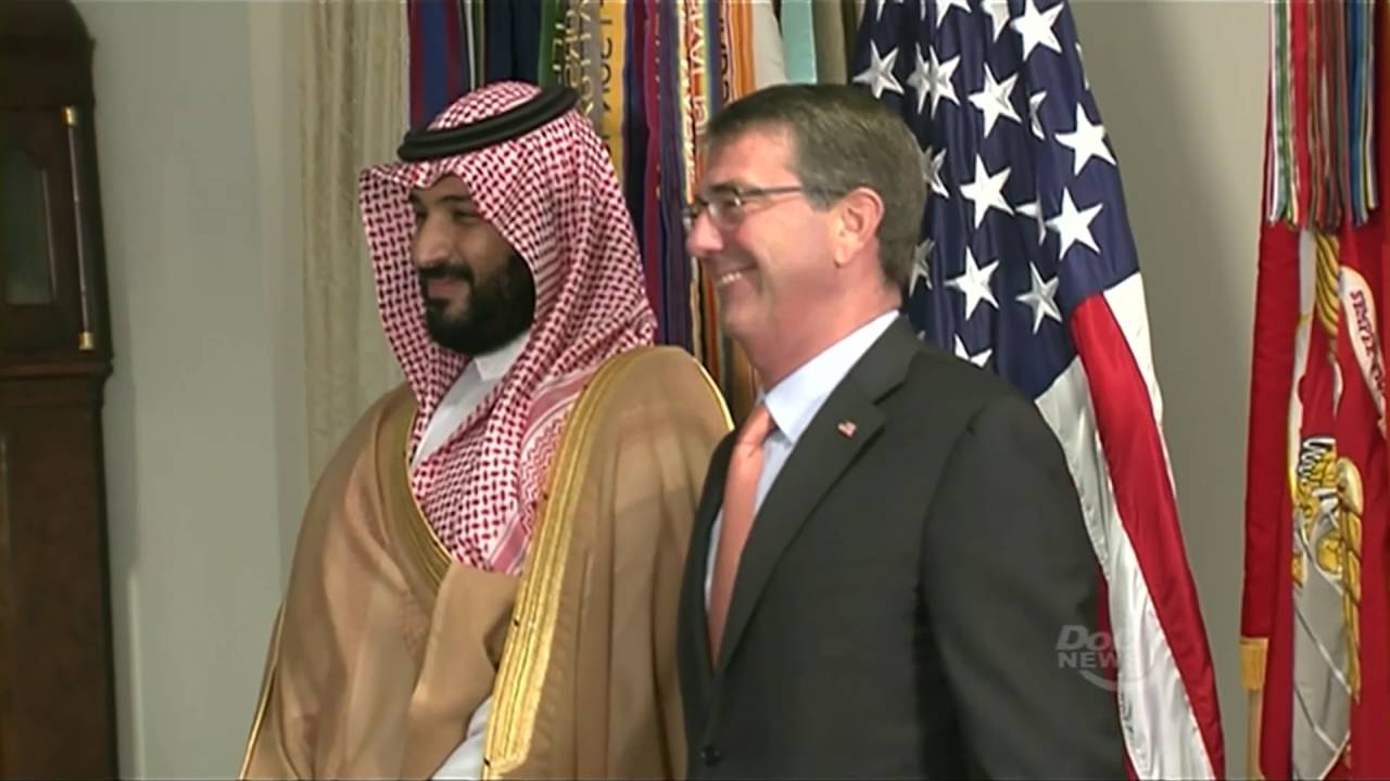 وزير الدفاع الأمريكي كارتر يستقبل وزير الدفاع السعودي الأمير محمد بن سلمان