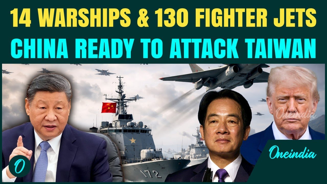 China&rsquo;s Full-Scale Taiwan Attack Begins: 14 Warships & 130 Jets Ready to Strike Taiwanese Navy