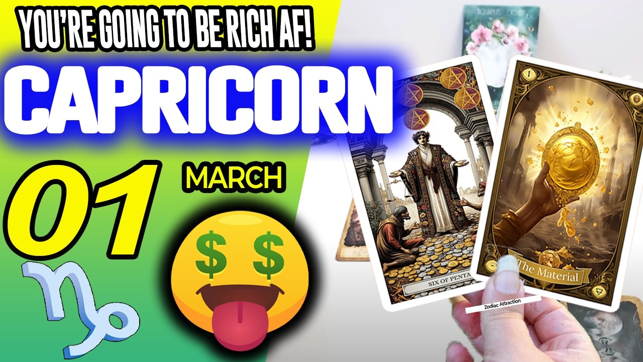 Capricorn ♑💲YOU’RE GOING TO BE RICH AF!💲🤑 horoscope for today MARCH 1 2026 ♑ #capricorn tarot MARCH