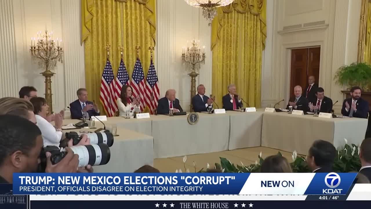 'It's corrupt:' President Trump questions integrity of New Mexico elections