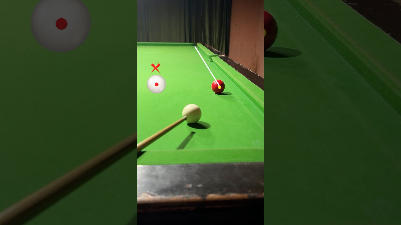 How to perfectly aim the ball near the cushion in snooker tips for beginners #snooker #billiards
