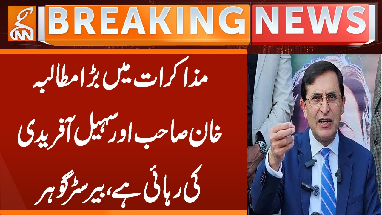 Barrister Gohar: Release Imran Khan and Sohail Afridi for Talks | Breaking News | GNN