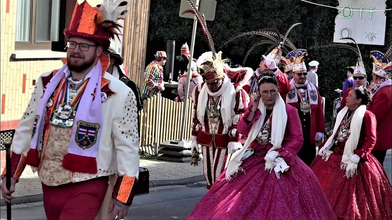 Abholung des Prinzenpaares- Veilchendienstagsumzug in Heimbach-Weis 21.02.2023
