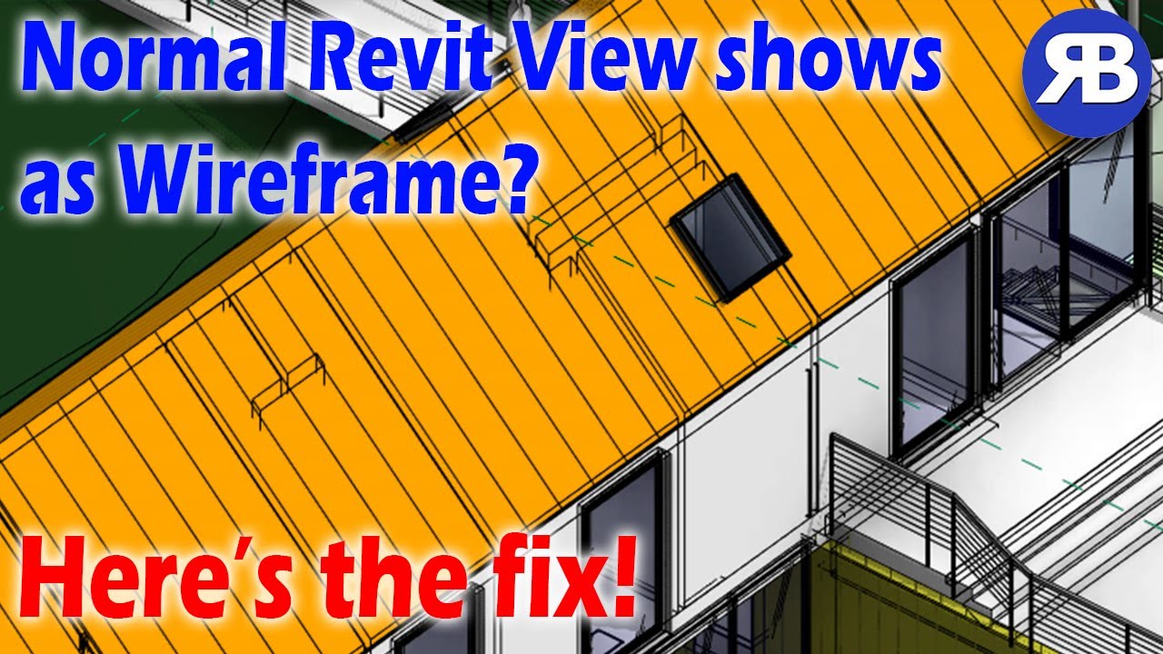 Фрагмент Revit: Исправление отображения некаркасных видов в виде каркаса