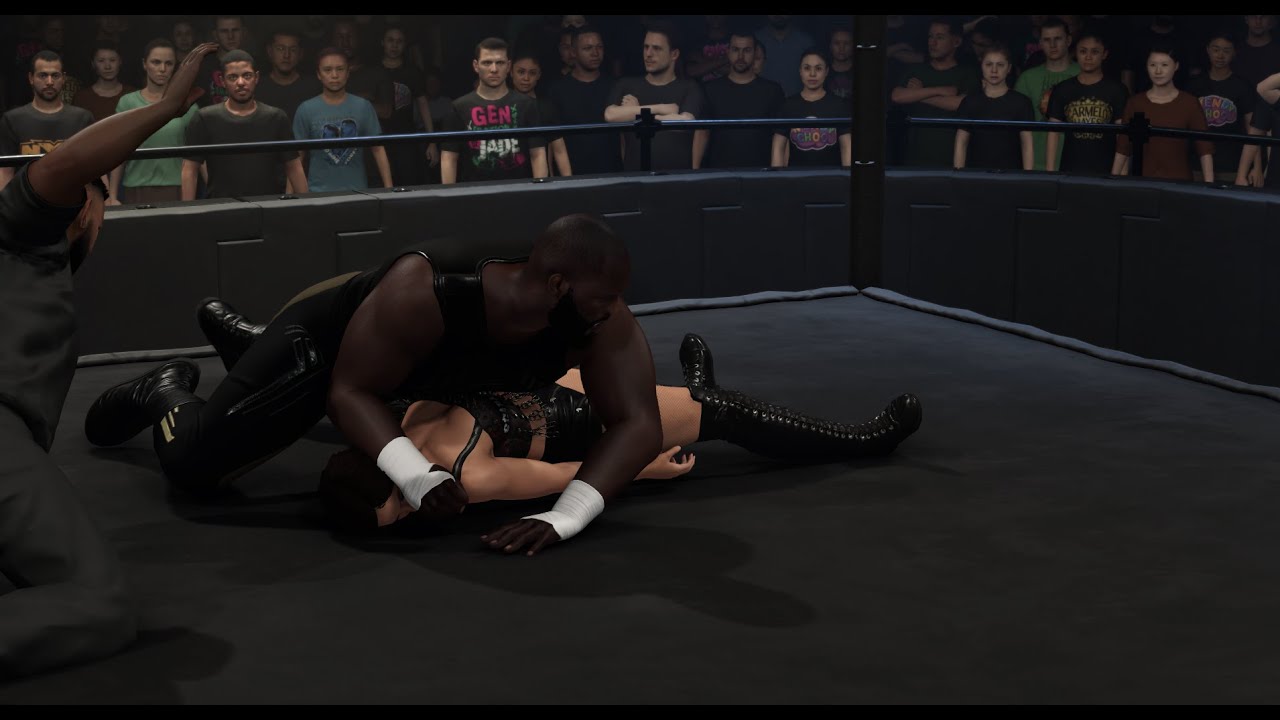 Omos pins Scarlett in W2K25 (Intergender pinfall)