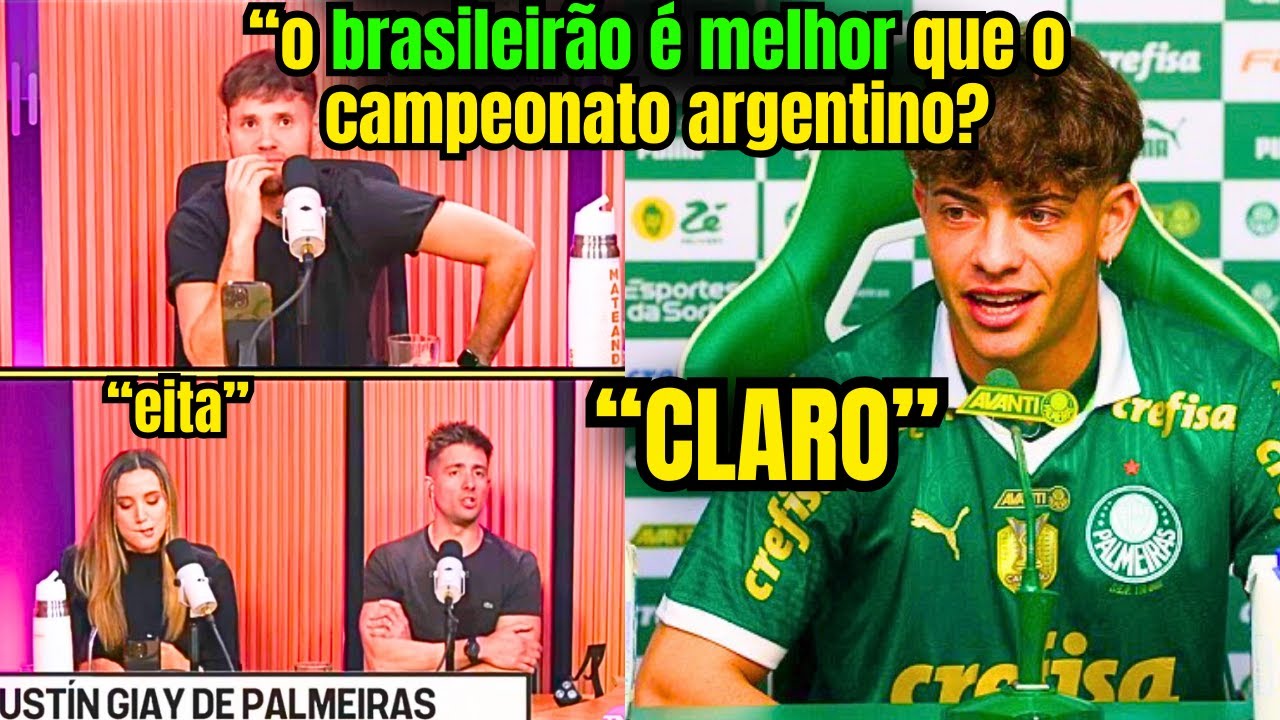 GIAY, DO PALMEIRAS, DEU RECADO NA MIDIA ARGENTINA SOBRE O BRASILEIRÃO 