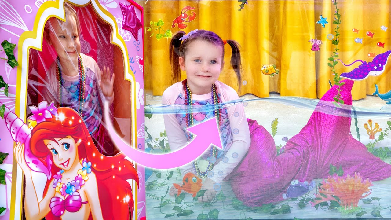 Barbie sirène avec cinq enfants