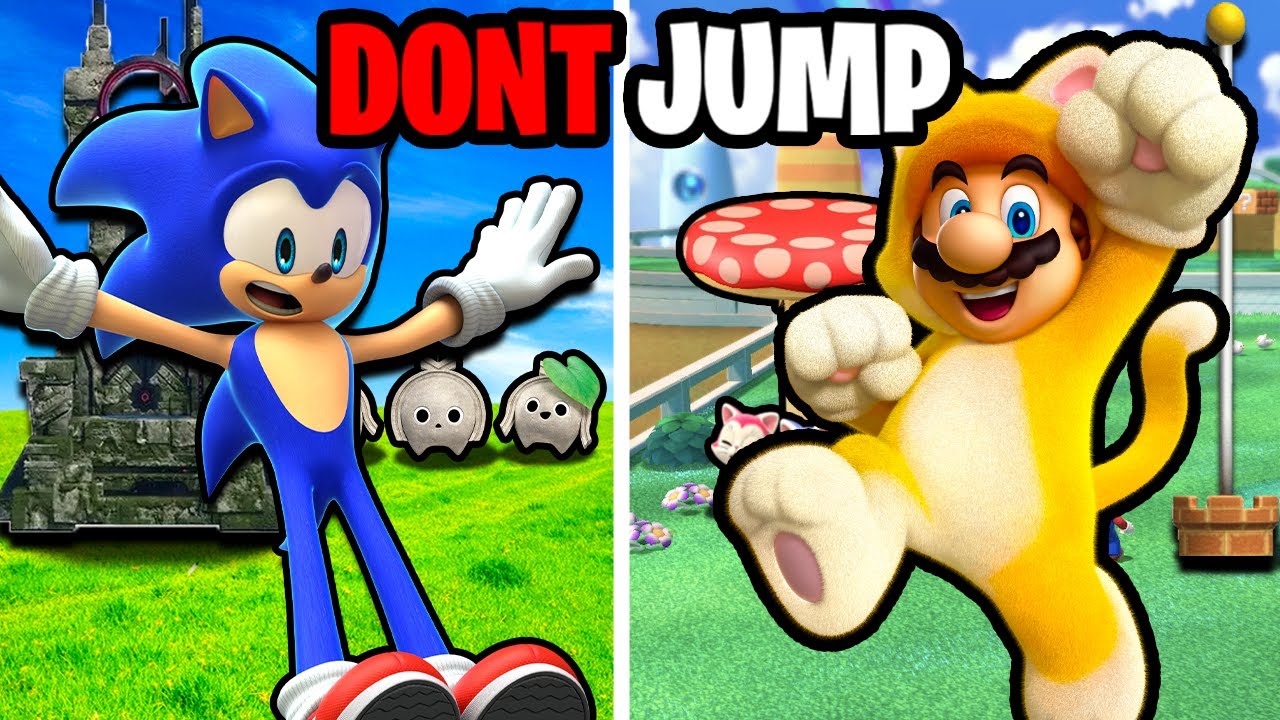 Sonic Frontiers Vs Mario 3D World But Jumping Switches Games