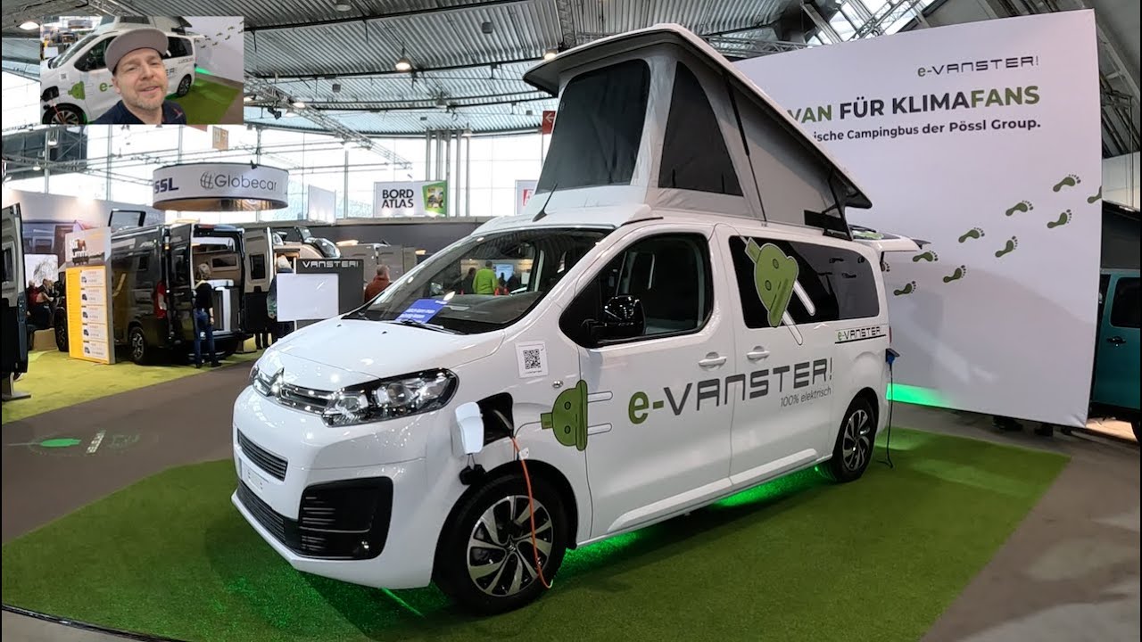 P&ouml;ssl Vanline e Vanster 100% full electric RV Camper Van Space Tourer walkaround + interior K0897