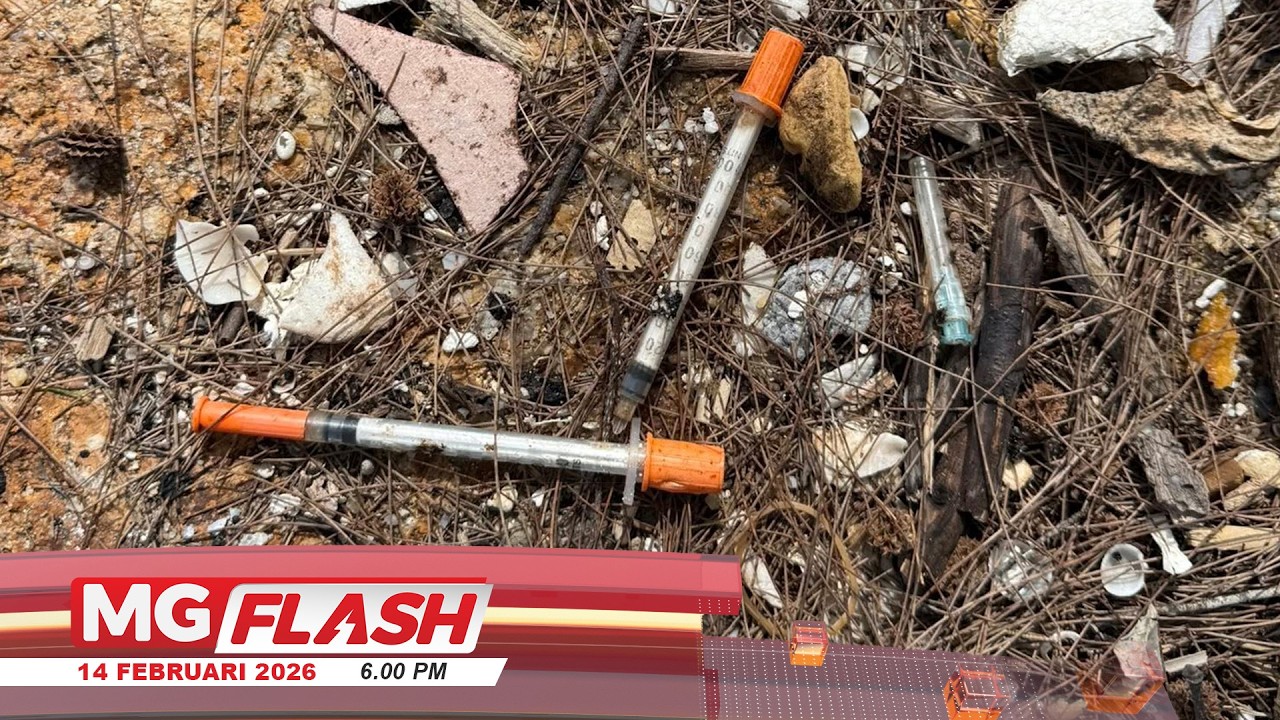 Jarum Disyaki Milik Penagih Ditemui di Pantai Belakang UMT #MGFlash