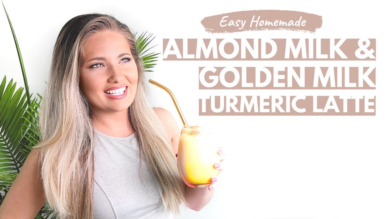 Homemade Almond Milk & Golden Milk Turmeric Lattes | Vegan | Paleo